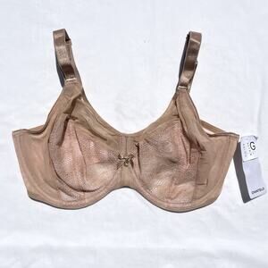 Chantelle Revele Moi Perfect Fit Underwire Bra 34DDDD Beige 1571